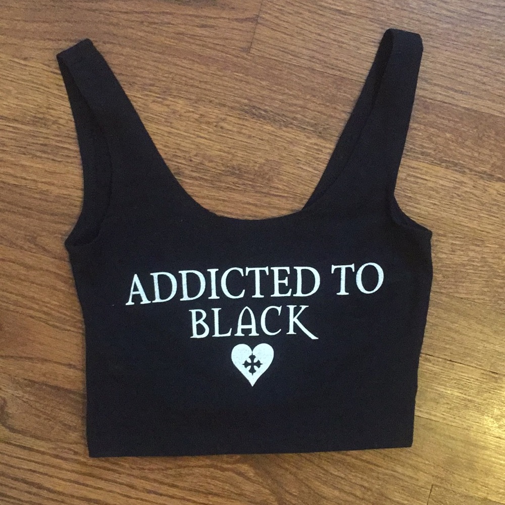 Black crop top
